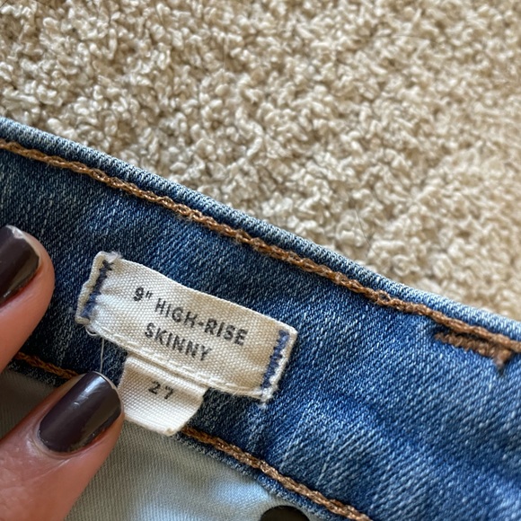 Madewell high-rise skinny jeans size 27 - Picture 3 of 7